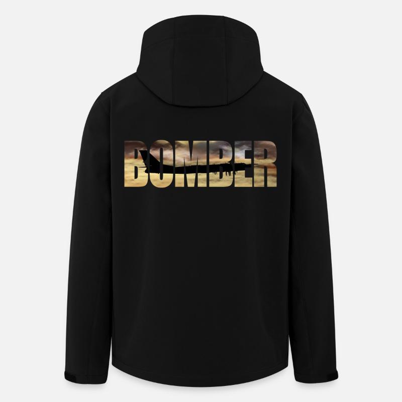 Blouson aviateur Tu-95 - Veste softshell homme en polyester recyclé Stanley/Stella - noir