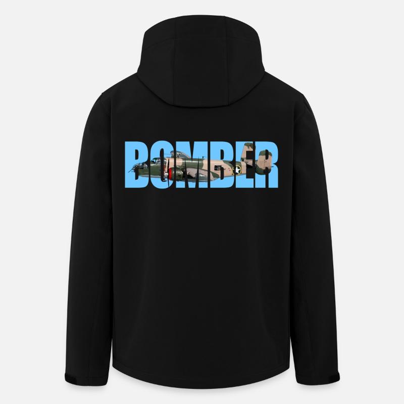 Bomber B-25 Mitchell - Recycelte Männer Softshell-Jacke von Stanley/Stella - Schwarz