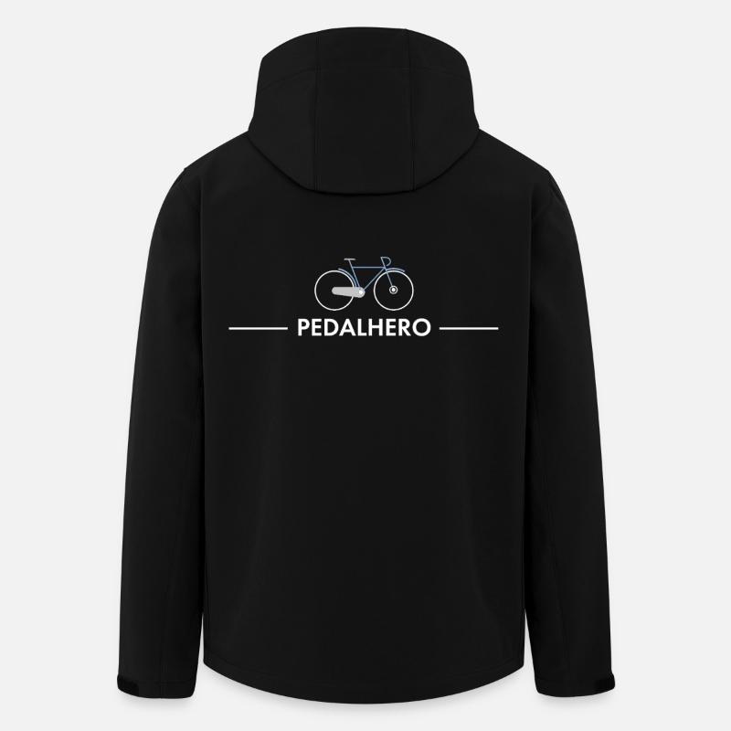Pedalhero – Chemise de vélo cool - Veste softshell homme en polyester recyclé Stanley/Stella - noir