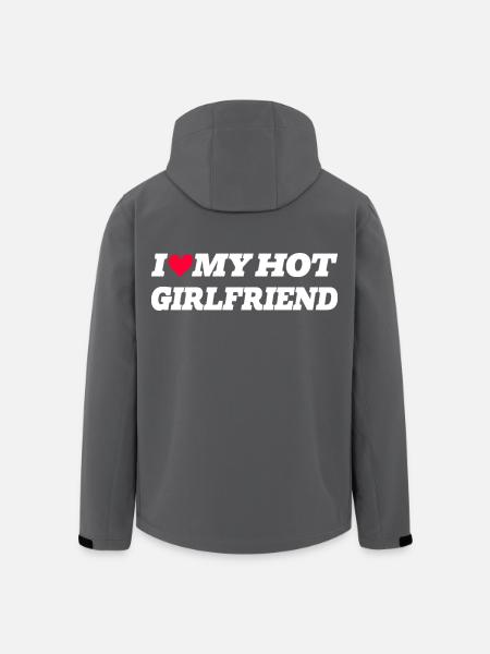I love my hot girlfriend - Recycelte Männer Softshell-Jacke von Stanley/Stella - Schwarz