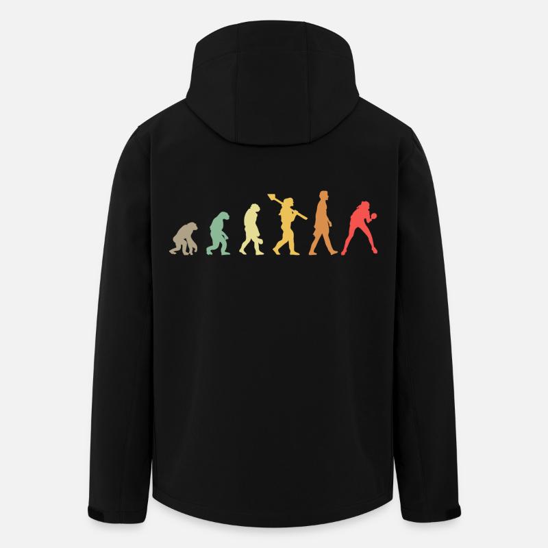 Table Tennis Evolution - Recycelte Männer Softshell-Jacke von Stanley/Stella - Schwarz