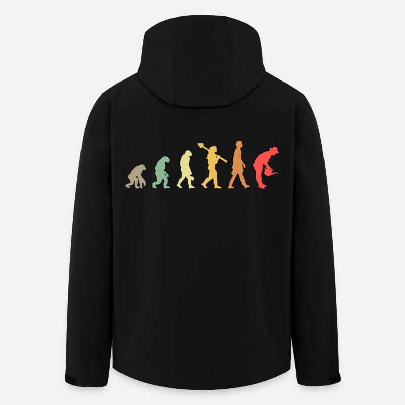 Evolution Gardener Frau - Recycelte Männer Softshell-Jacke von Stanley/Stella - Schwarz