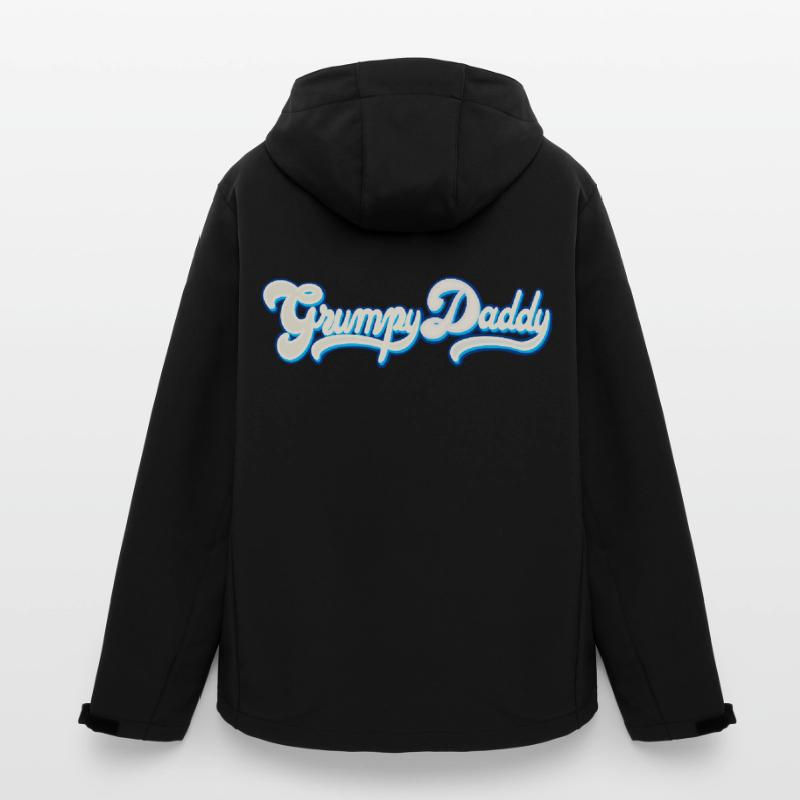 Grumpy Daddy Script - Farbe "Whipped Cream" Recycelte Männer Softshell-Jacke von Stanley/Stella