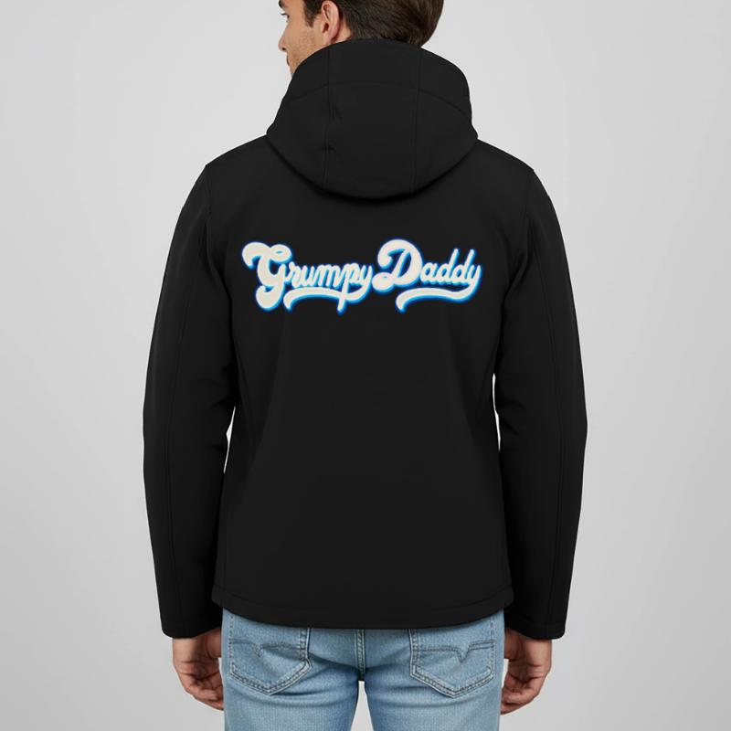 Grumpy Daddy Script - Farbe "Whipped Cream" Recycelte Männer Softshell-Jacke von Stanley/Stella