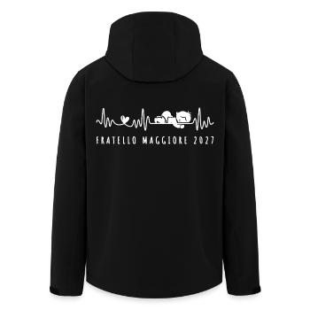 Futuro Fratello Maggiore 2027 Annuncio Gravidaza - Recycelte Männer Softshell-Jacke von Stanley/Stella - Schwarz - Hinten - AI Model Male 185 light (185cm)