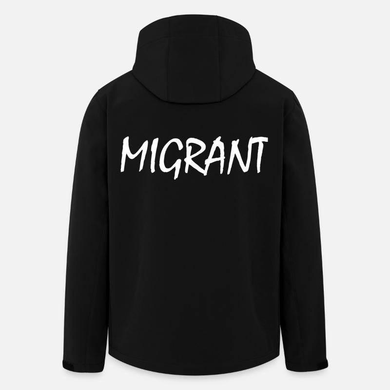 Migrant - Men’s Recycled Softshell Jacket by Stanley/Stella - black