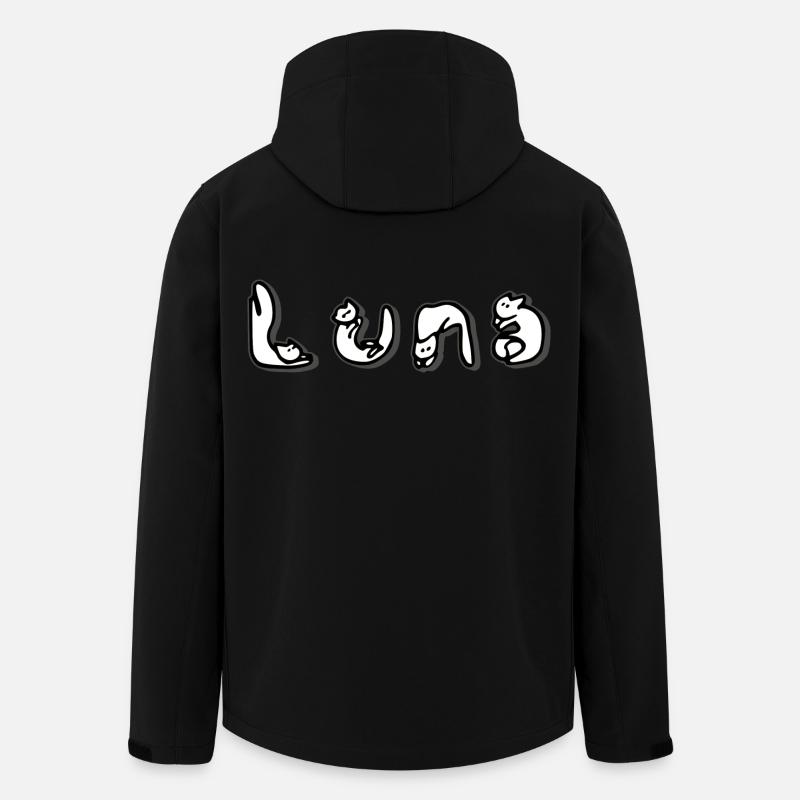 Luna - Recycelte Männer Softshell-Jacke von Stanley/Stella - Schwarz
