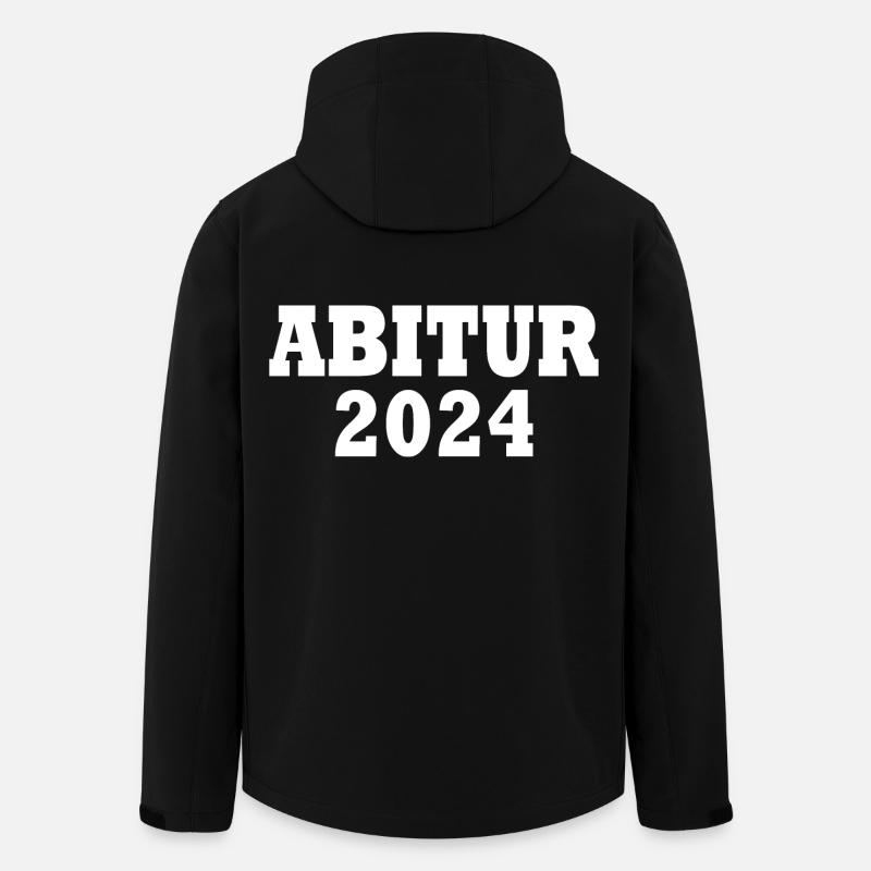 Abitur 2024 - Recycelte Männer Softshell-Jacke von Stanley/Stella - Schwarz