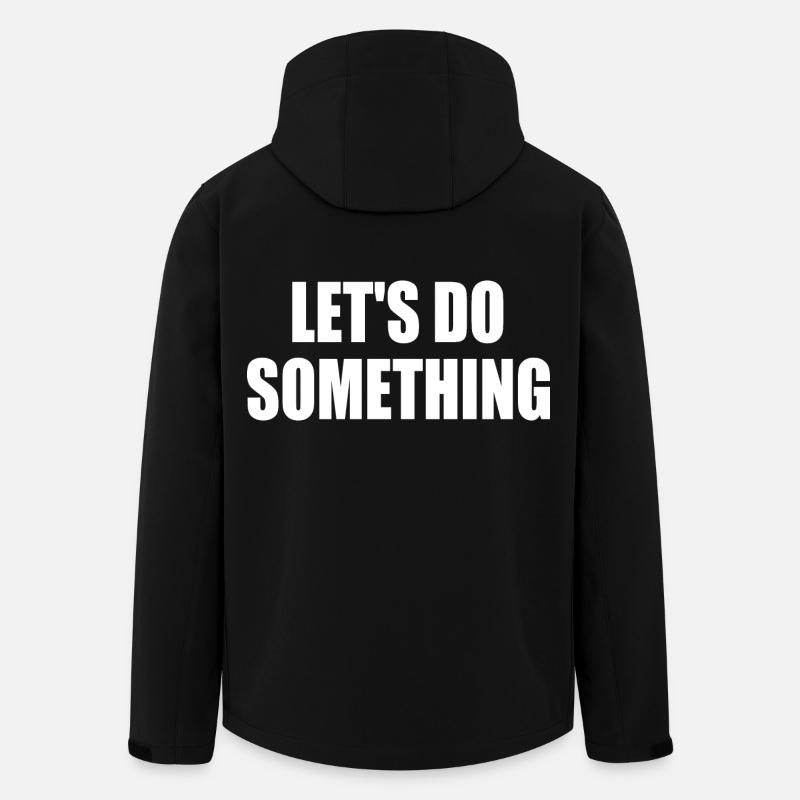 lets do something - Men’s Recycled Softshell Jacket by Stanley/Stella - black