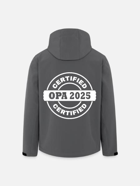 opa 2025 - Recycelte Männer Softshell-Jacke von Stanley/Stella - Schwarz