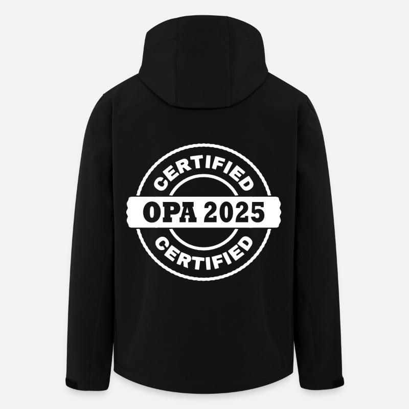 opa 2025 - Recycelte Männer Softshell-Jacke von Stanley/Stella - Schwarz