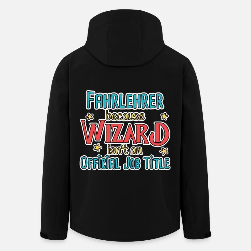 Fahrlehrer Wizard Fahrschule - Recycelte Männer Softshell-Jacke von Stanley/Stella - Schwarz