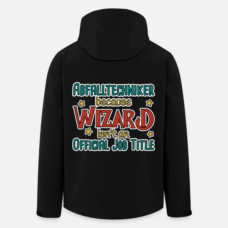 Waste Technician Wizard - Men’s Recycled Softshell Jacket by Stanley/Stella - black