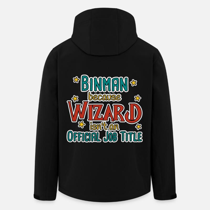 Binman Wizard - Recycelte Männer Softshell-Jacke von Stanley/Stella - Schwarz