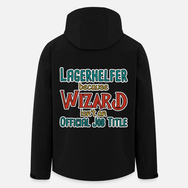 Warehouse Helper Wizard - Men’s Recycled Softshell Jacket by Stanley/Stella - black