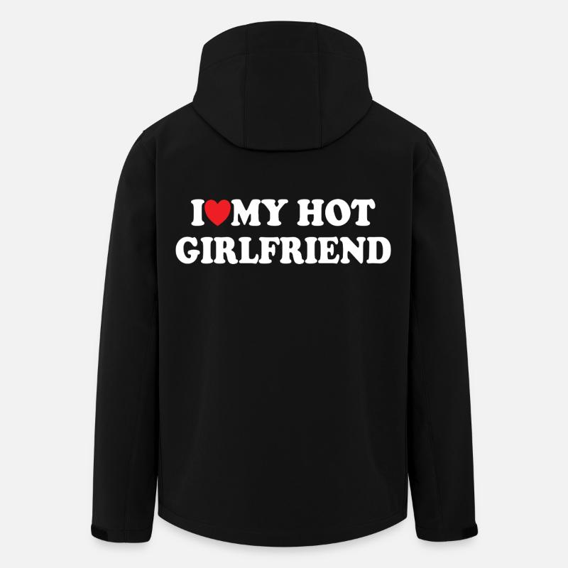 J’adore ma copine sexy - Veste softshell homme en polyester recyclé Stanley/Stella - noir