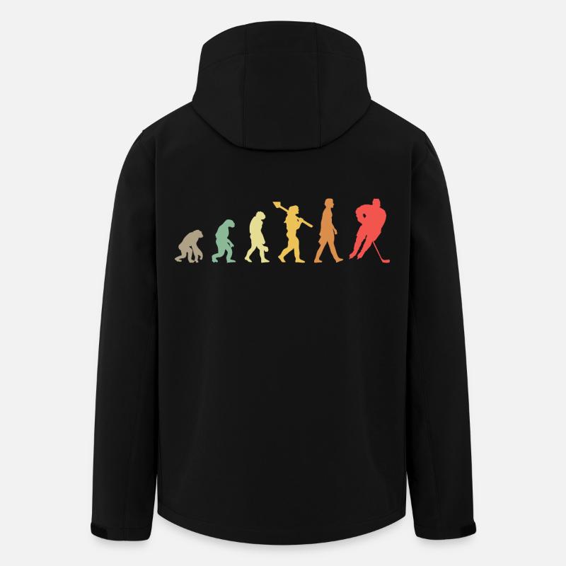 Evolution Hockey - Men’s Recycled Softshell Jacket by Stanley/Stella - black