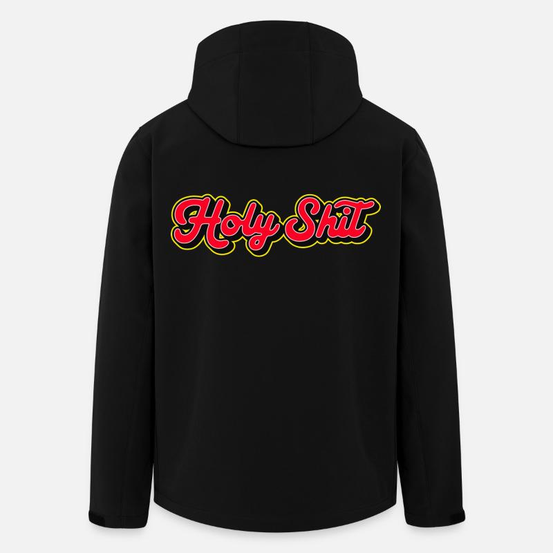 Heilige Scheiße, 3D Red Script - Recycelte Männer Softshell-Jacke von Stanley/Stella - Schwarz