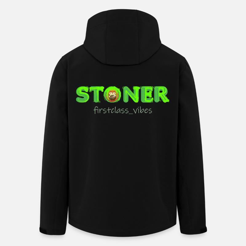 Stoner firstclass_vibes - Veste softshell homme en polyester recyclé Discoverer Stanley/Stella - noir