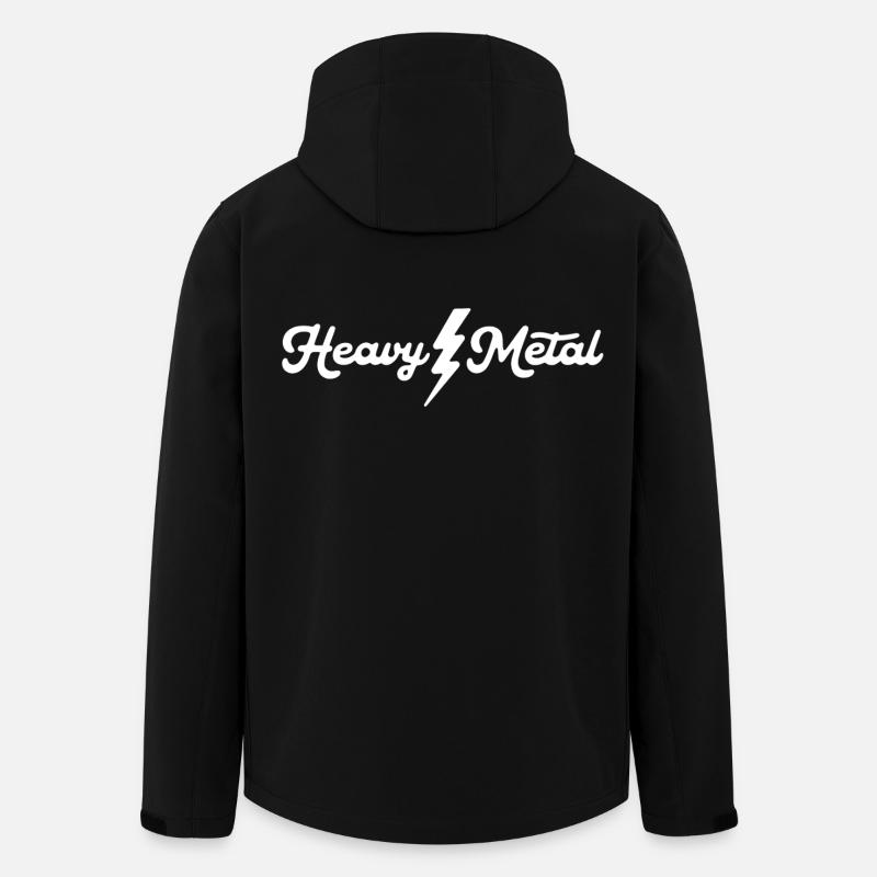 Heavy Metal Lightning Script - Veste softshell homme en polyester recyclé Stanley/Stella - noir