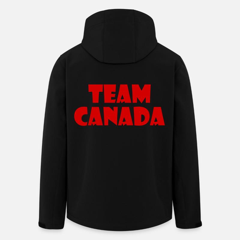 Team canada - Recycelte Männer Softshell-Jacke von Stanley/Stella - Schwarz