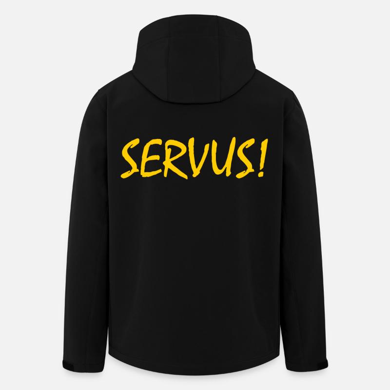 Servus - Recycelte Männer Softshell-Jacke von Stanley/Stella - Schwarz