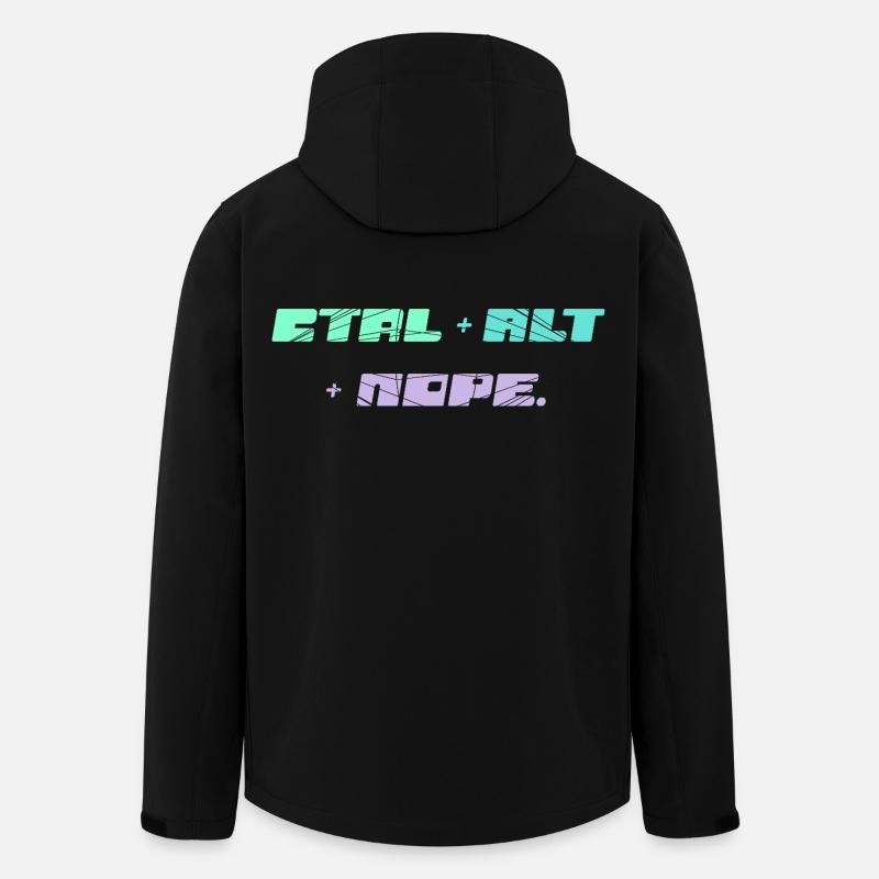 CTRL ALT NOPE - IT Motif - Men’s Recycled Softshell Jacket by Stanley/Stella - black