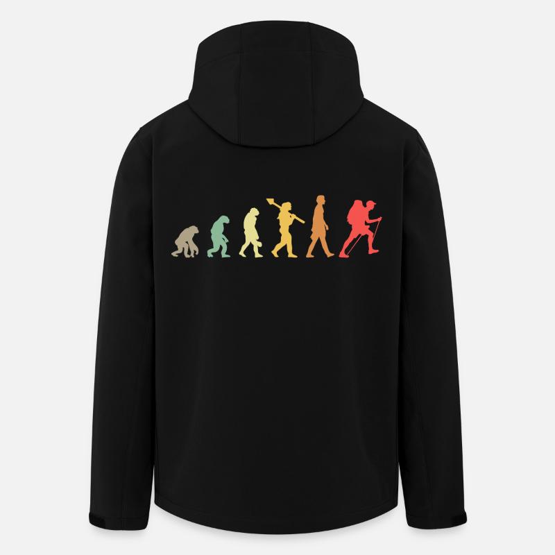 Evolution Hiking Wander - Men’s Recycled Softshell Jacket by Stanley/Stella - black