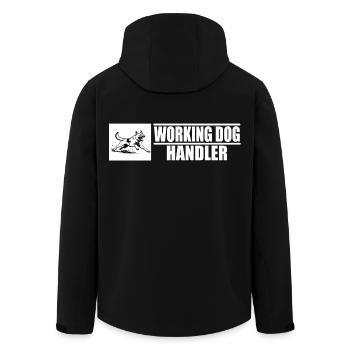 Working Dog Handler Motiv  - Recycelte Männer Softshell-Jacke von Stanley/Stella - Schwarz - Hinten - AI Model Male 185 light (185cm)