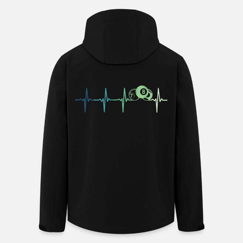 Billard, Billardkugel - Recycelte Männer Softshell-Jacke von Stanley/Stella - Schwarz