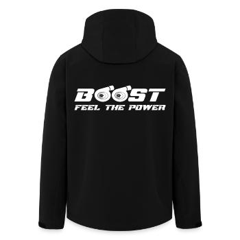 Boost Turbo - Veste softshell homme en polyester recyclé Stanley/Stella - noir - Dos - AI Model Male 185 light (185cm)