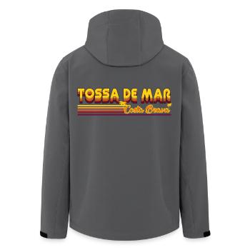 Tossa de mar commercial Costa Brava Design - Veste softshell homme en polyester recyclé Stanley/Stella - noir - Dos - AI Model Male 185 light (185cm)