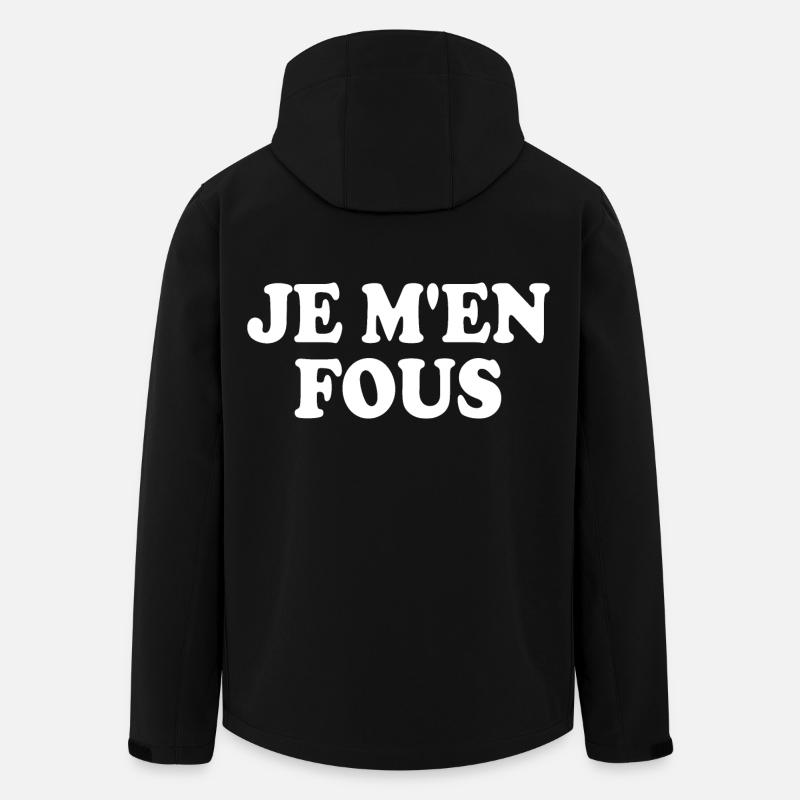 je men fou - Veste softshell homme en polyester recyclé Stanley/Stella - noir
