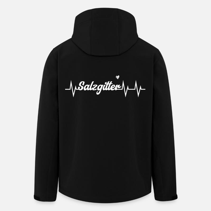 Heartbeat Salzgitter - Recycelte Männer Softshell-Jacke von Stanley/Stella - Schwarz
