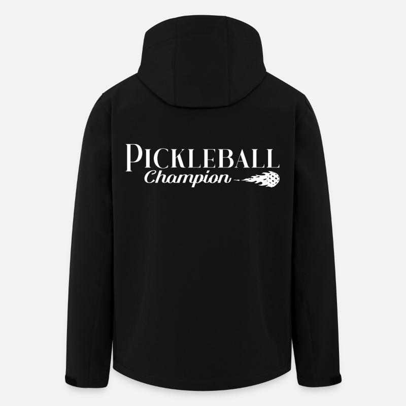 Pickleball - Men’s Recycled Softshell Jacket by Stanley/Stella - black