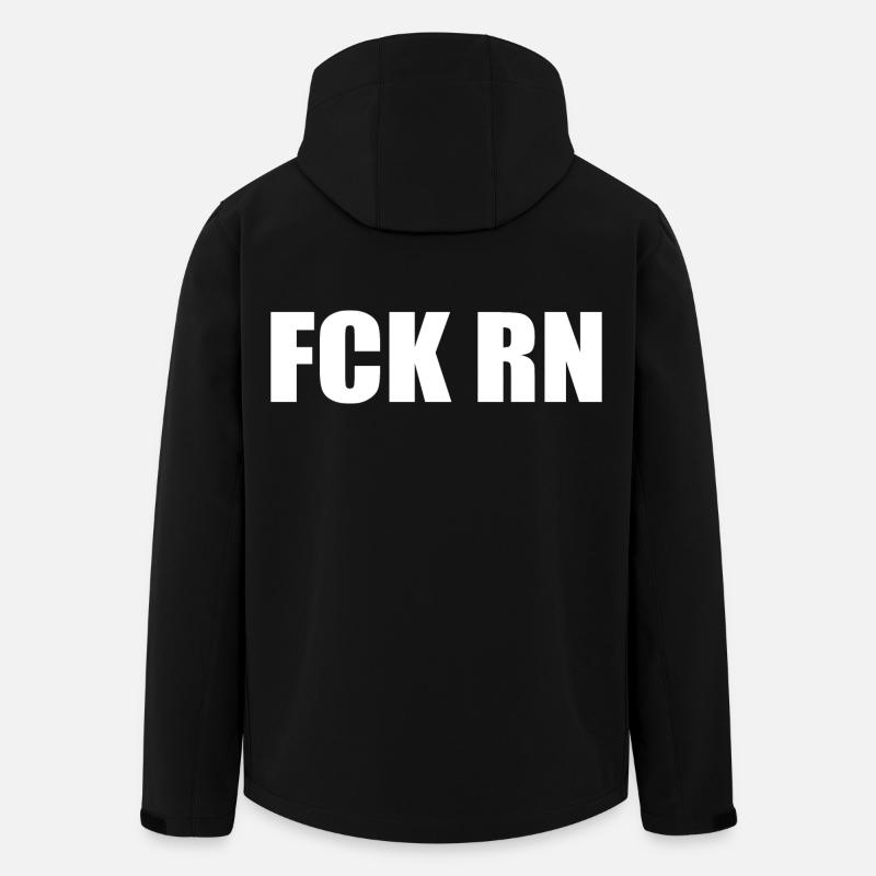 Fck rn - Veste softshell homme en polyester recyclé Stanley/Stella - noir
