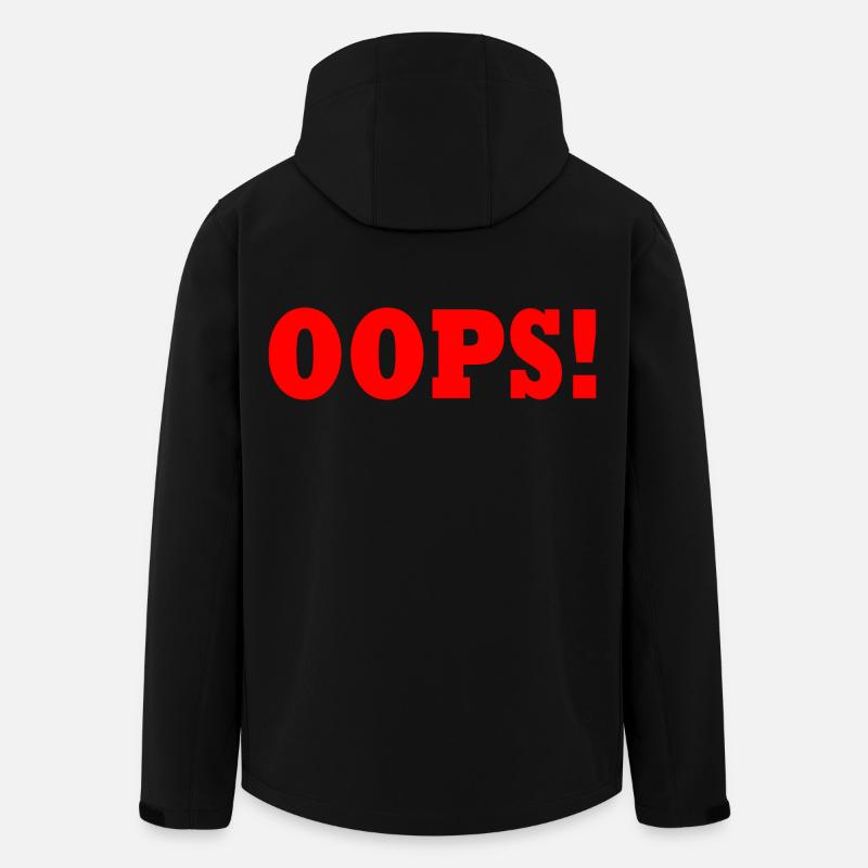 Oops - Men’s Recycled Softshell Jacket by Stanley/Stella - black