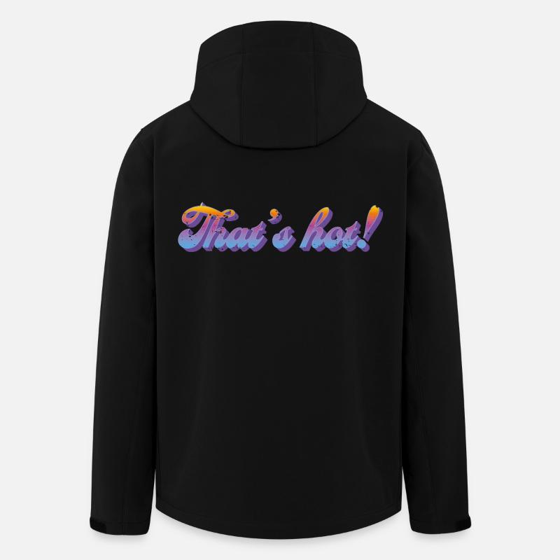 That's hot! – Retro Gradient Style - Men’s Recycled Softshell Jacket by Stanley/Stella - black