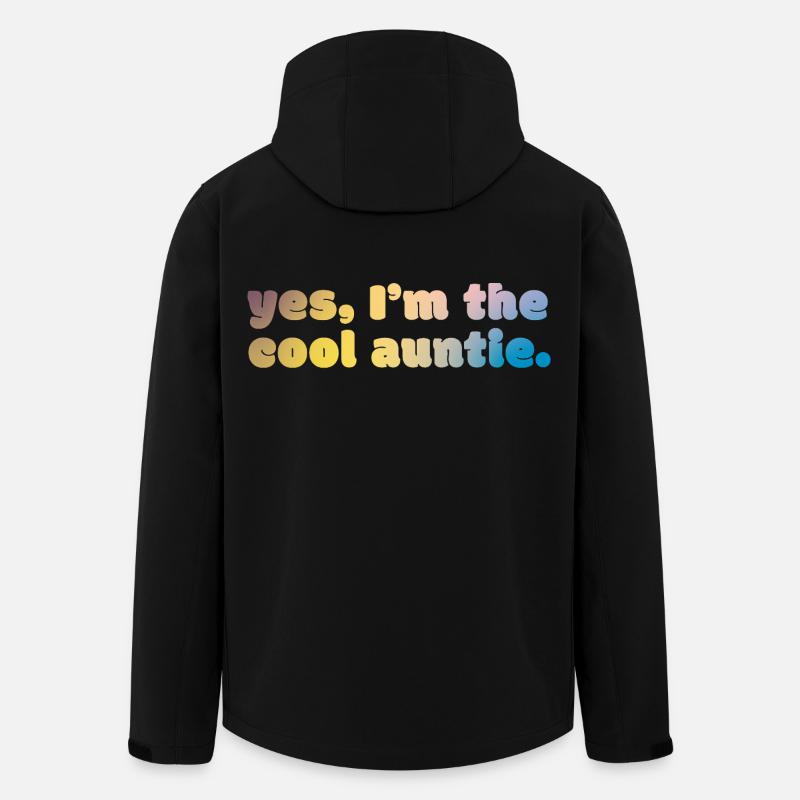 Déclaration de tante cool - Veste softshell homme en polyester recyclé Stanley/Stella - noir