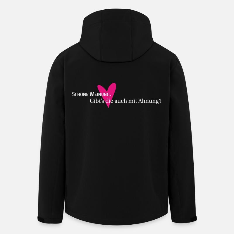 Meinung und Ahnung - Recycelte Männer Softshell-Jacke von Stanley/Stella - Schwarz