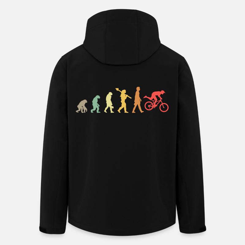 Vélo de VTT Evolution - Veste softshell homme en polyester recyclé Stanley/Stella - noir