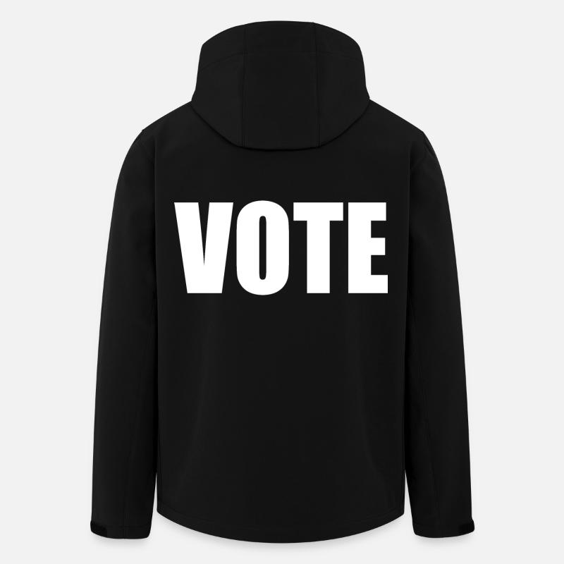 Vote - Recycelte Männer Softshell-Jacke von Stanley/Stella - Schwarz
