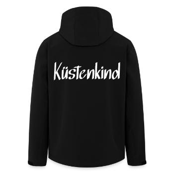 Küstenkind - Recycelte Männer Softshell-Jacke von Stanley/Stella - Schwarz - Hinten - AI Model Male 185 light (185cm)