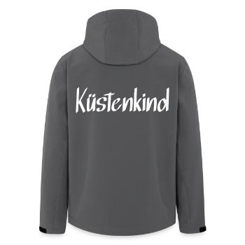Küstenkind - Recycelte Männer Softshell-Jacke von Stanley/Stella - Anthrazit - Hinten - AI Model Male 185 light (185cm)