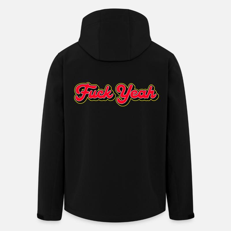 Verdammt ja, 3D Red Script - Recycelte Männer Softshell-Jacke von Stanley/Stella - Schwarz