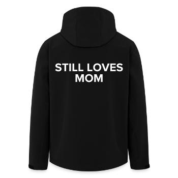 Still Loves Mom - Men’s Recycled Softshell Jacket by Stanley/Stella - black - Back - AI Model Male 185 light (185cm)