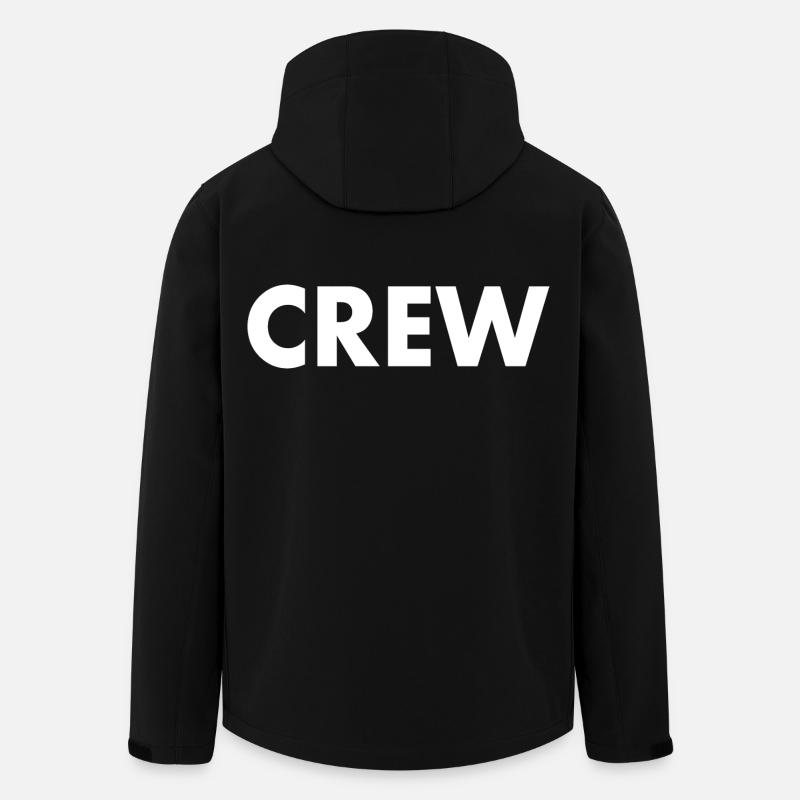 Crew - Veste softshell homme en polyester recyclé Stanley/Stella - noir