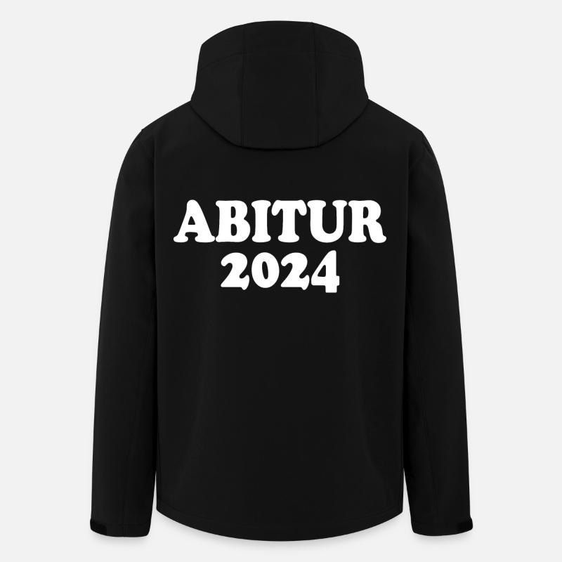 Abitur 2024 - Recycelte Männer Softshell-Jacke von Stanley/Stella - Schwarz