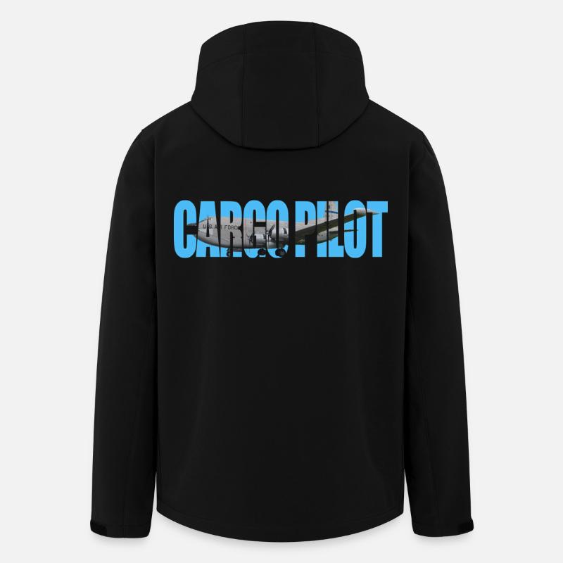 Cargo pilot C-124C - Recycelte Männer Softshell-Jacke von Stanley/Stella - Schwarz