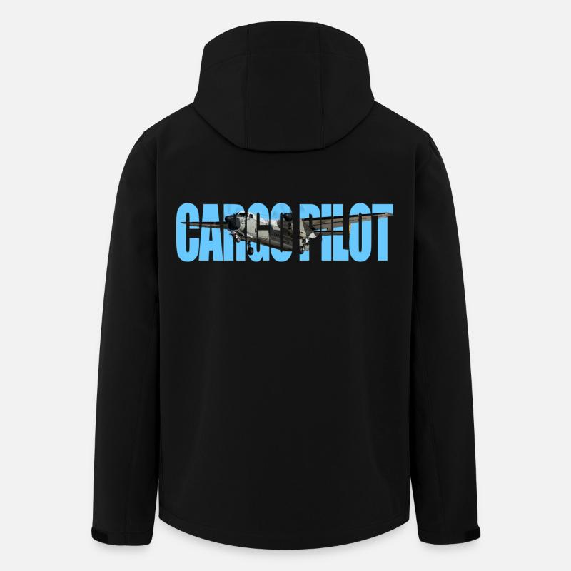 Pilote cargo C-2A - Veste softshell homme en polyester recyclé Stanley/Stella - noir